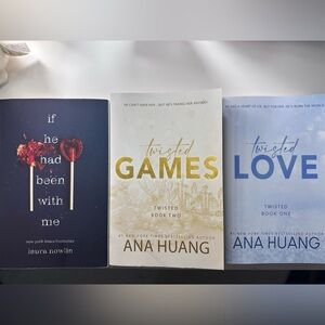 BOOKS! “if he had been with me, twisted love, & twisted games”